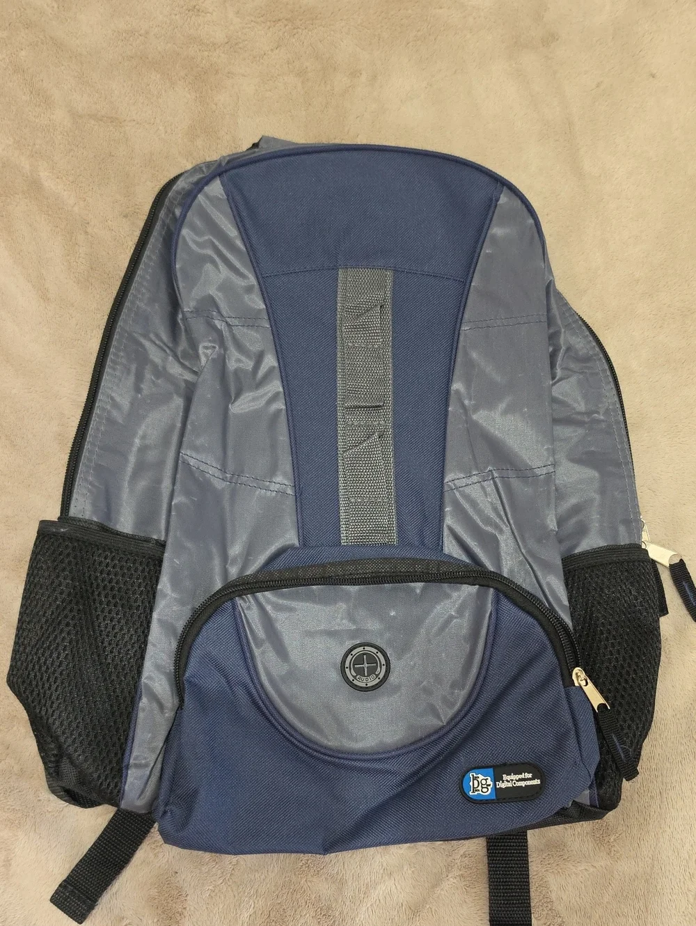 Navy and Gray Backpack - Everyday Travel Bag